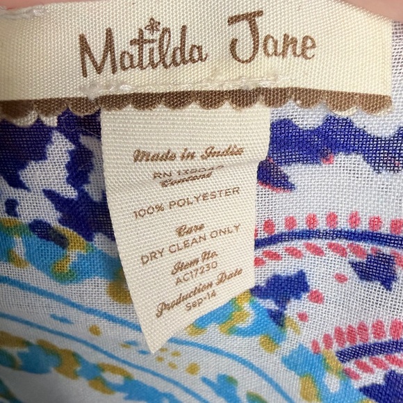 Matilda Jane White, Blue & Yellow Paisley Print - Picture 3 of 8